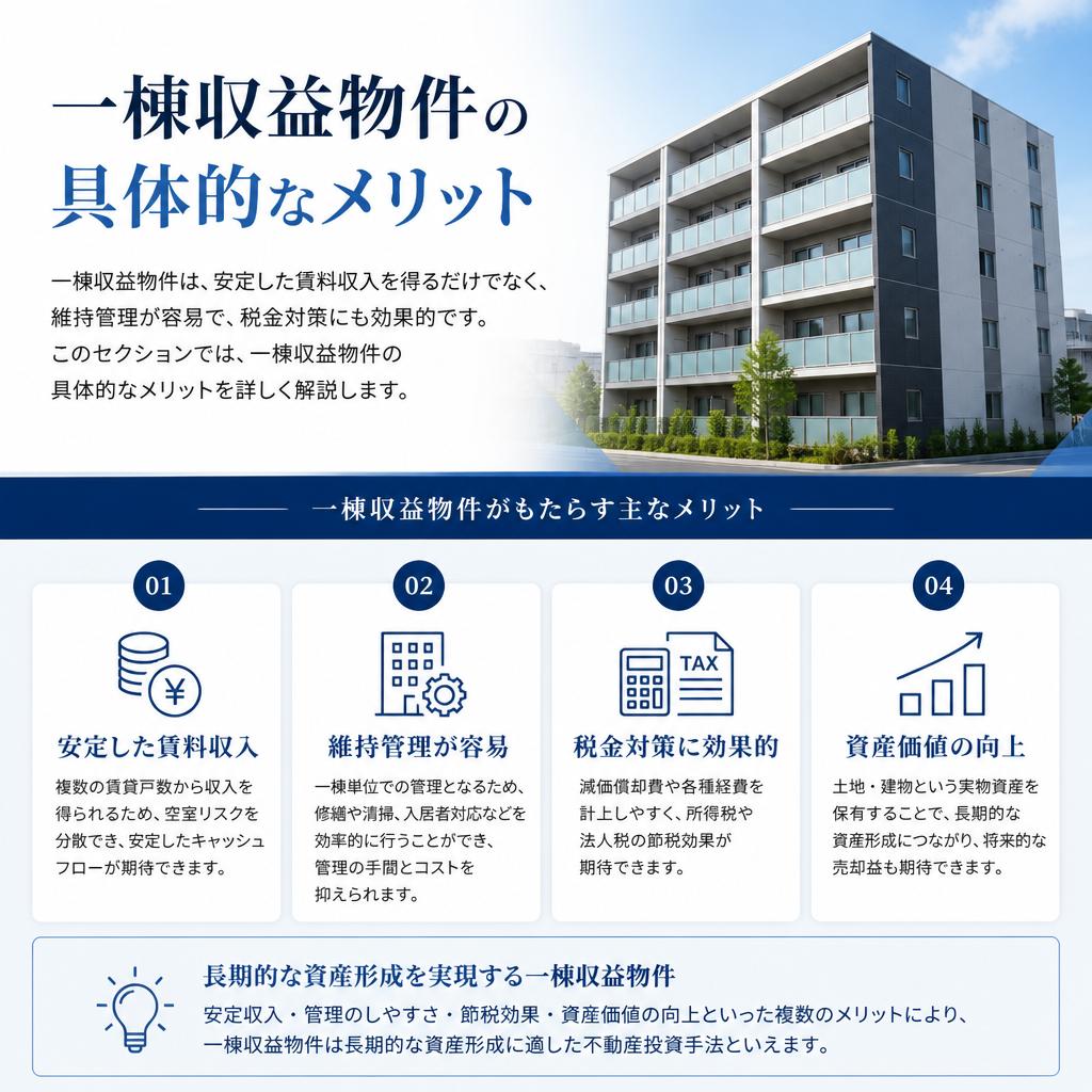 一棟収益物件のメリット