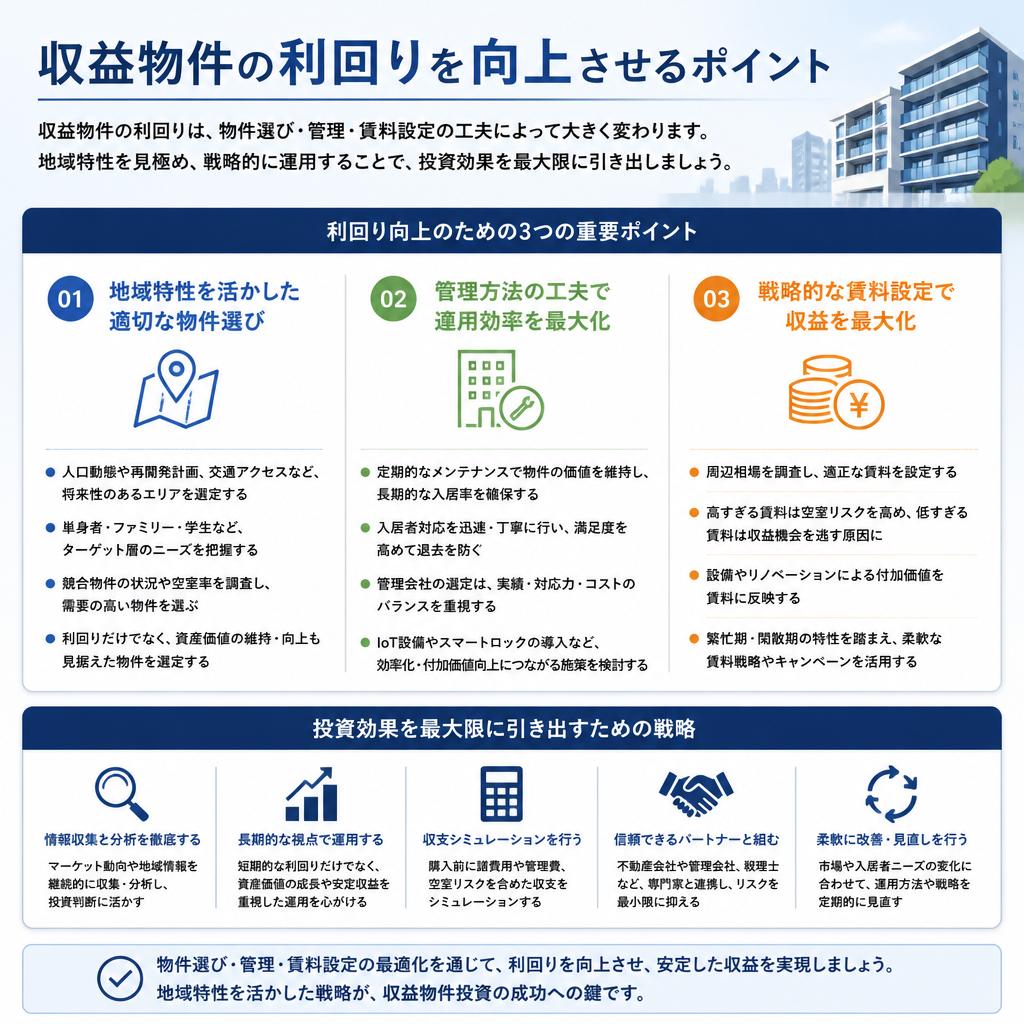 利回り向上のポイント